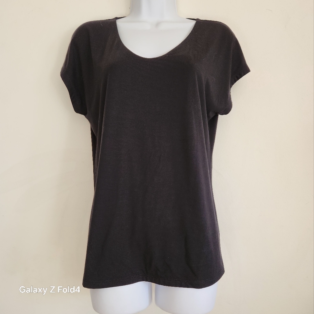 Talbots Black Short Sleeve Tee. ..NWT